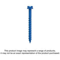 Simpson Strong-Tie TNT25214H Titen Turbo, 1/4-in. x 2-1/4-in. Hex-Head Concrete and Masonry Screw, Blue, 100-Pack