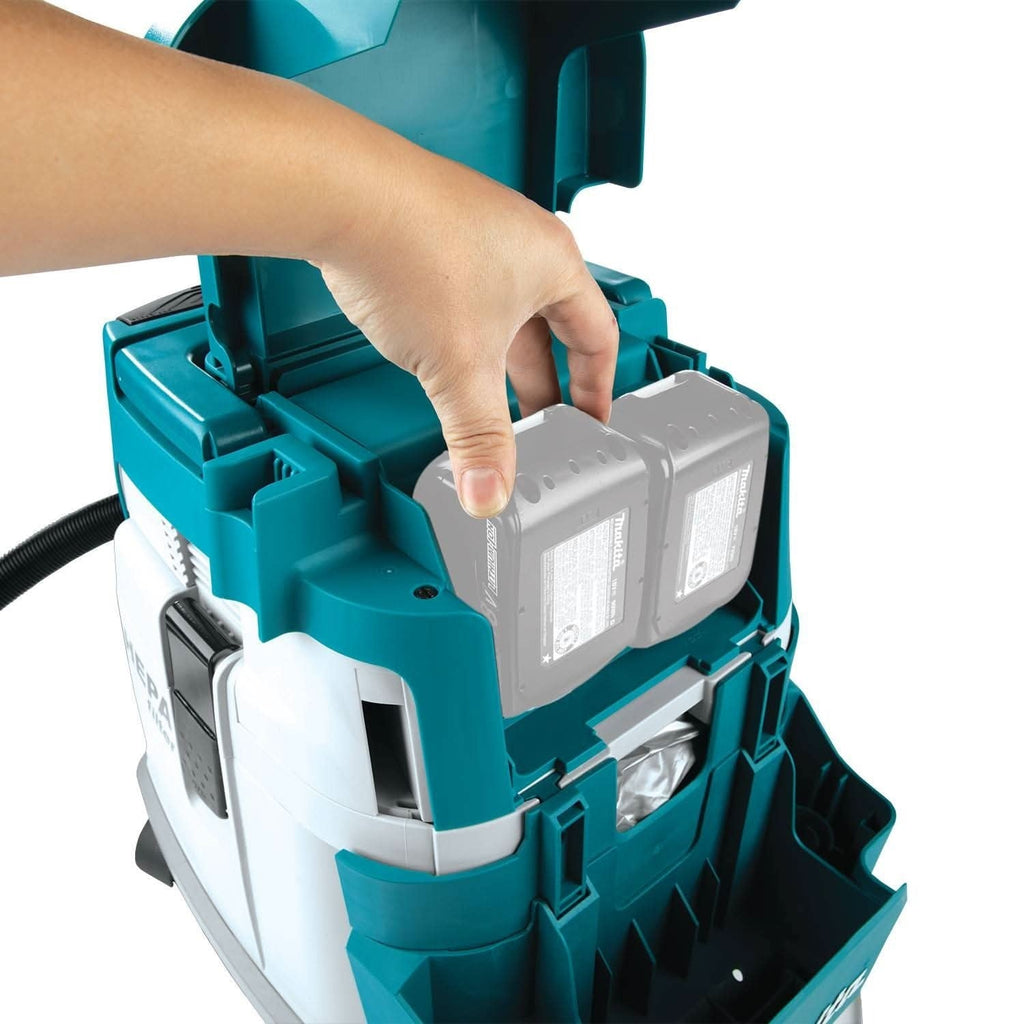 Makita XCV24ZX 36V (18V X2) LXT Brushless 4 Gallon HEPA Filter Dry Dust Extractor, Tool Only