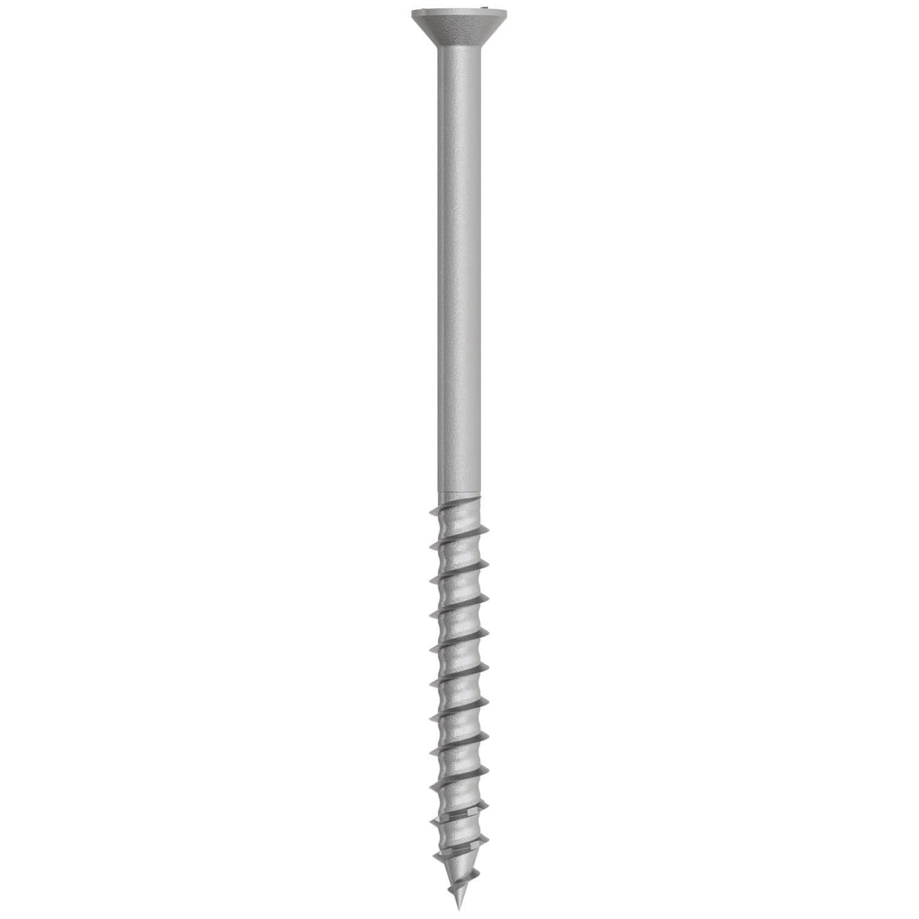 Simpson Strong-Tie TNTSS625334TTR Titen Turbo, 1/4-in. x 3-3/4-in. Type 316 Stainless-Steel Trim-Head Concrete and Masonry Screw, 50-Pack