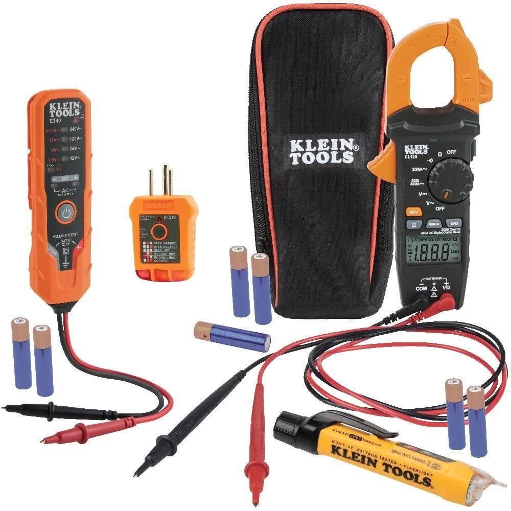Klein CL120 Digital Clamp Meter, AC Auto-Ranging 400 Amp