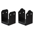 Simpson Strong-Tie Outdoor Accents Mission Collection ZMAX, Black Powder-Coated Post Base for 6x6 Rough (APB66R)