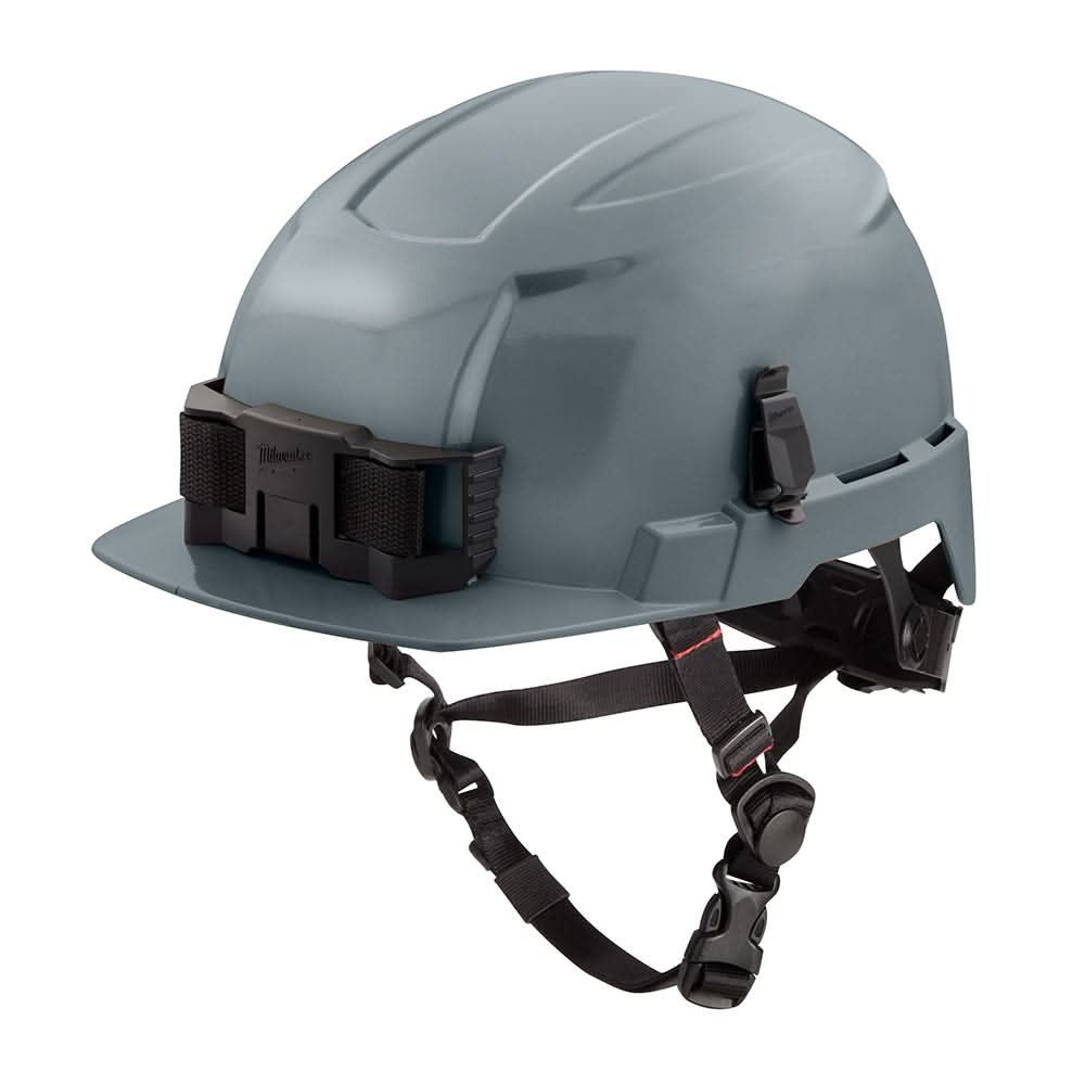 Milwaukee 48-73-1337 Gray Front Brim Helmet with BOLT - Class E