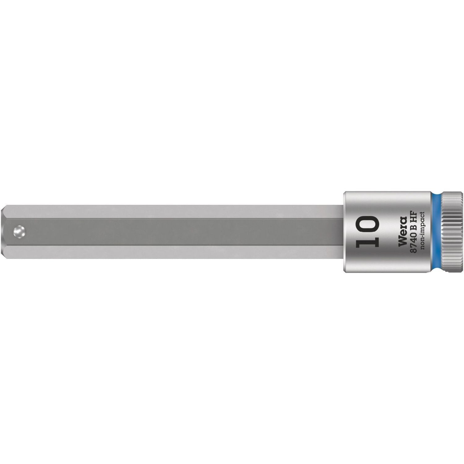 Wera 8740 B Hf Zyklop Bit Socket With Holding Function, 3/8-in. Drive, 10x100-mm.