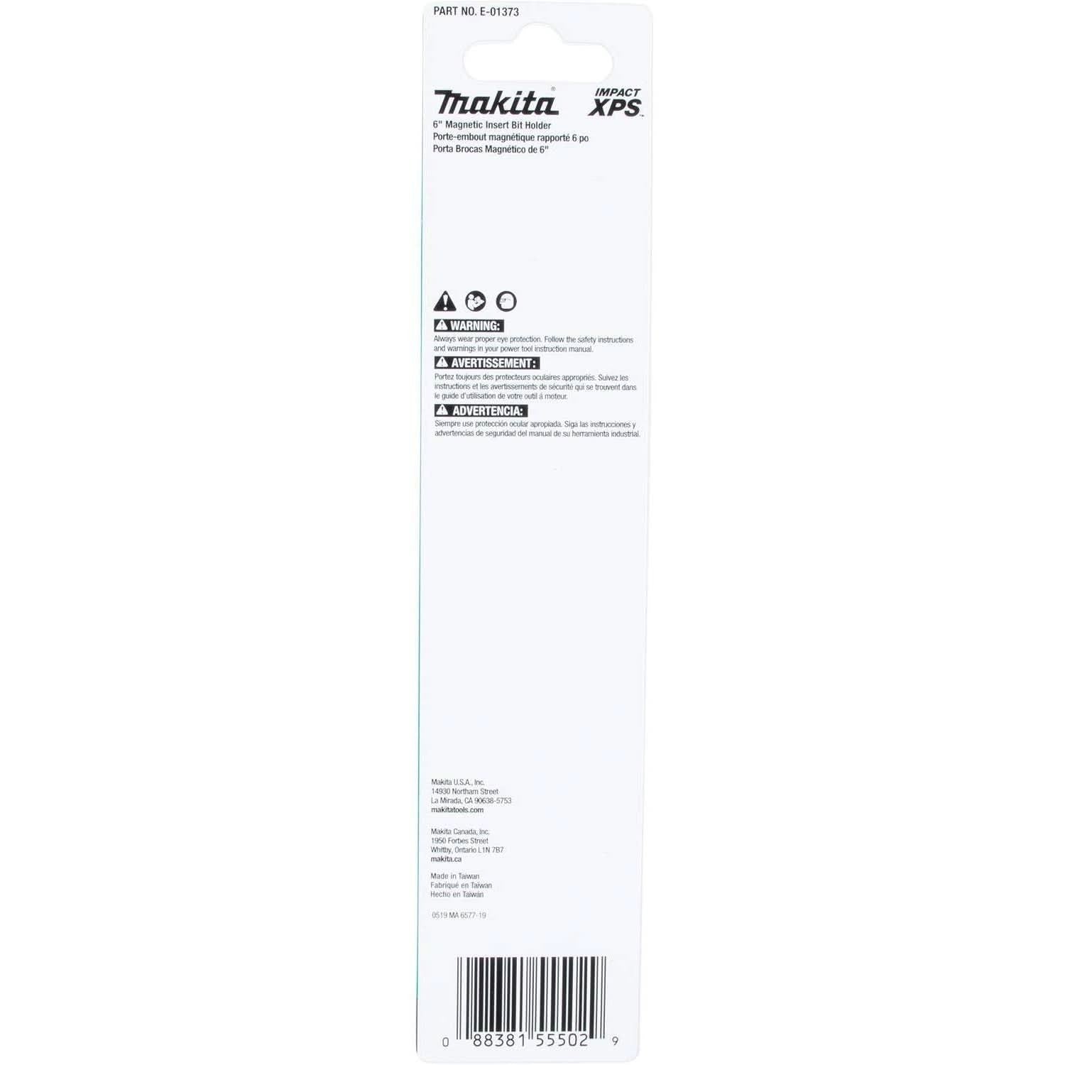 Makita E-01373 Impact XPS 6" Magnetic Insert Bit Holder