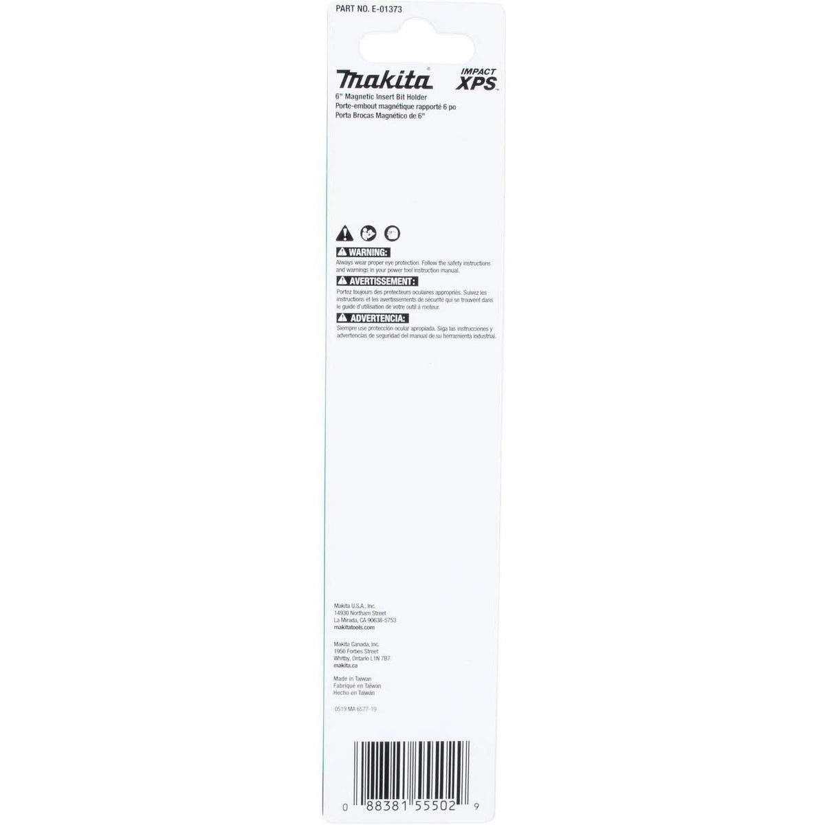 Makita E-01373 Impact XPS 6" Magnetic Insert Bit Holder