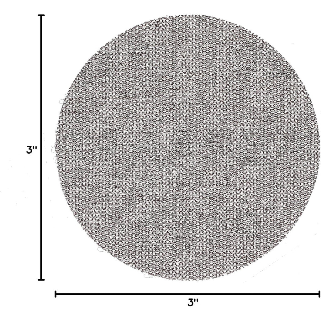 Mirka Abranet 3-in. 320 Grit Mesh Sanding Discs Hook and Loop 50-Pack, Dust-Free Sanding (9A-203-320)