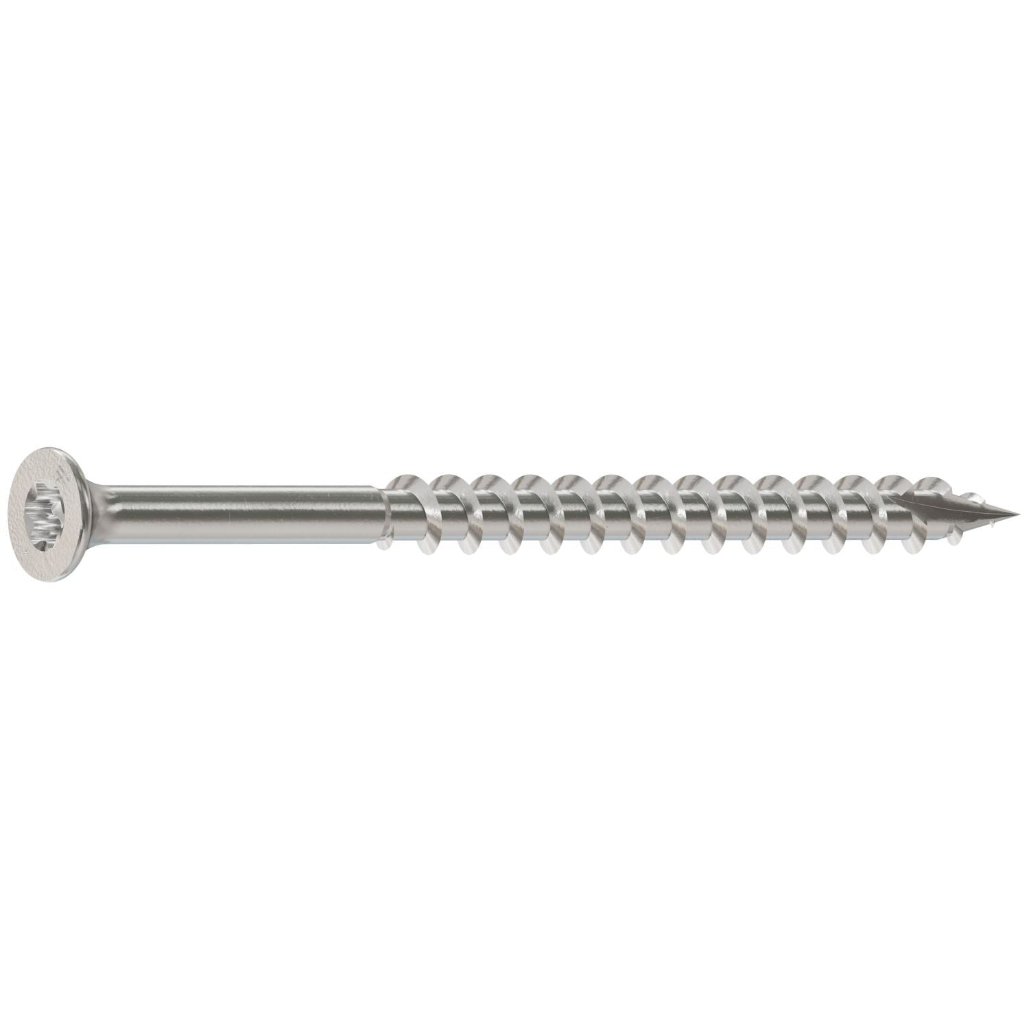 Simpson Strong-Tie T10300DT1 Bugle-Head Wood Screw, 6-Lobe Drive, #10 x 3-in. T25, Type 316, 1-lb.