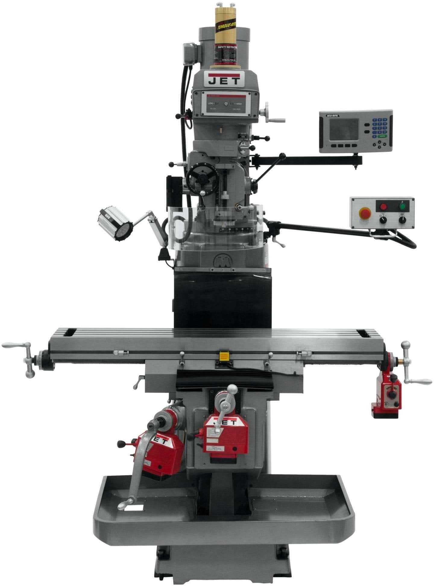Jet Tools 698054 JTM-1254VS 200S DRO X,Y,Z PFD, APDB