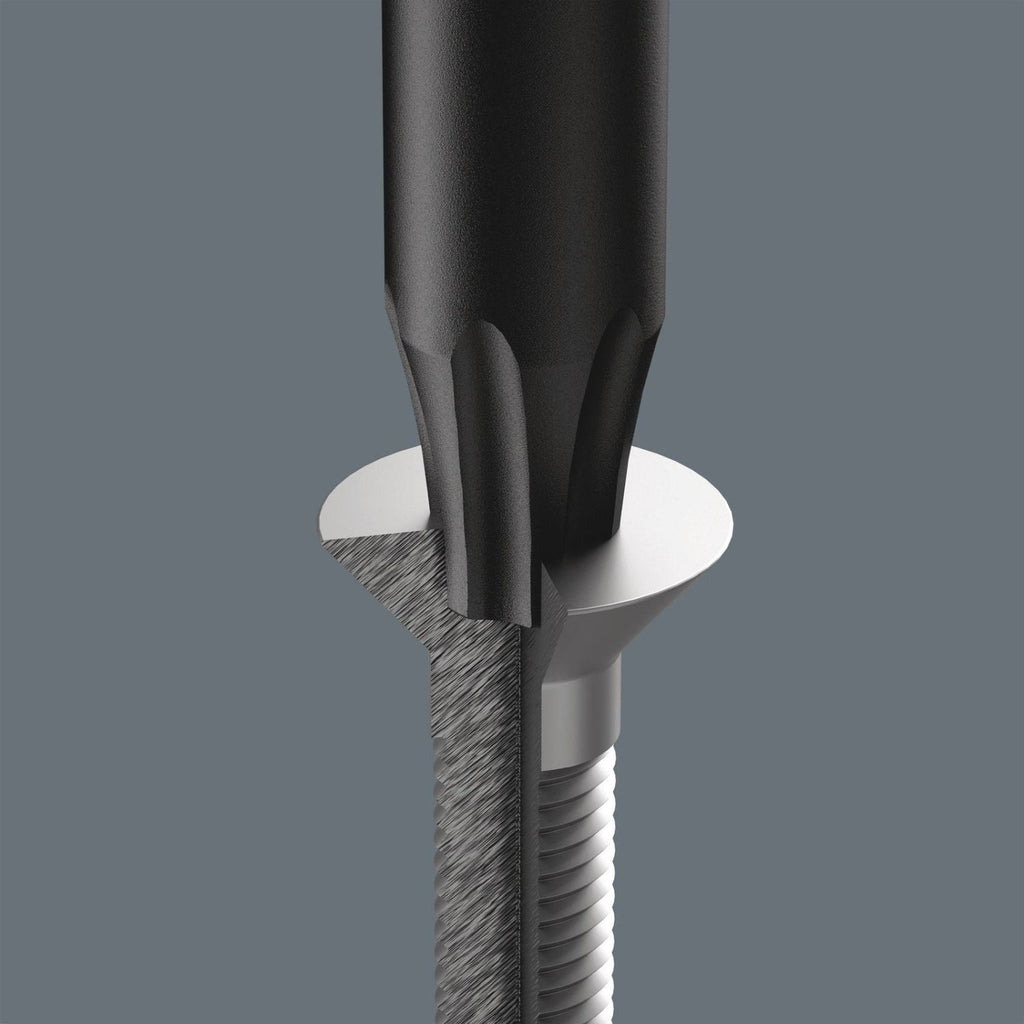 Wera 1567 Torx Hf Esd Kraftform Micro Screwdriver With Holding Function For Torx Screws, Torx 8x60-mm.