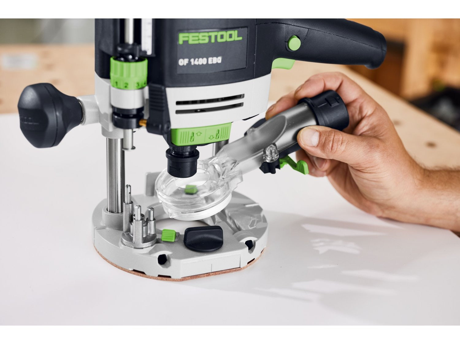 Festool Dust Extraction Port with Light Module for OF 1400 Router (578683)