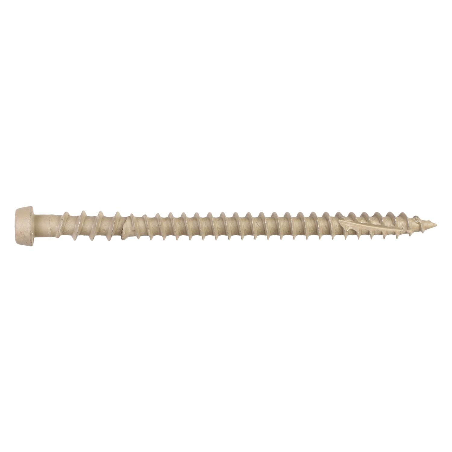 Simpson Strong-Tie DCU234TN02R350 Deck-Drive DCU COMPOSITE Screw, #10 x 2-3/4-in. T20, Quik Guard, Tan 02, 350-Pack