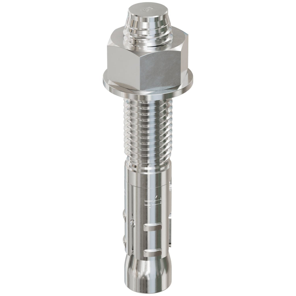 Simpson Strong-Tie STB2-754344SSR10 Strong-Bolt 2, 3/4-in. x 4-3/4-in. Type 304 Stainless-Steel Wedge Anchor, 10-Pack
