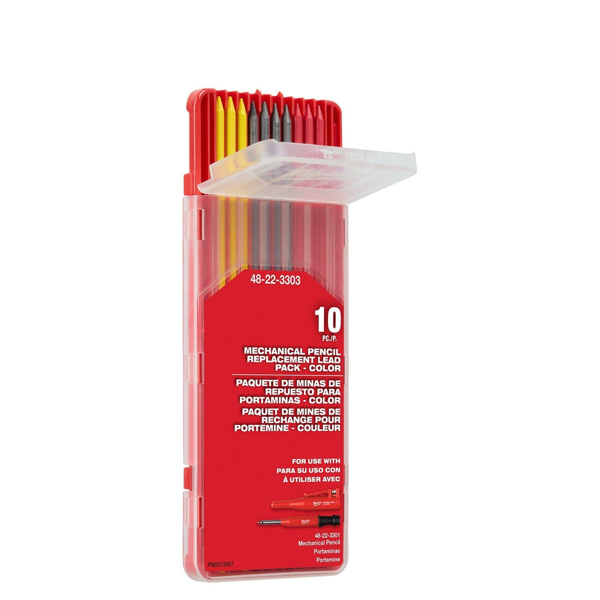 Milwaukee 48-22-3303 Replacement Mechanical Pencil Color Lead, 10-Piece