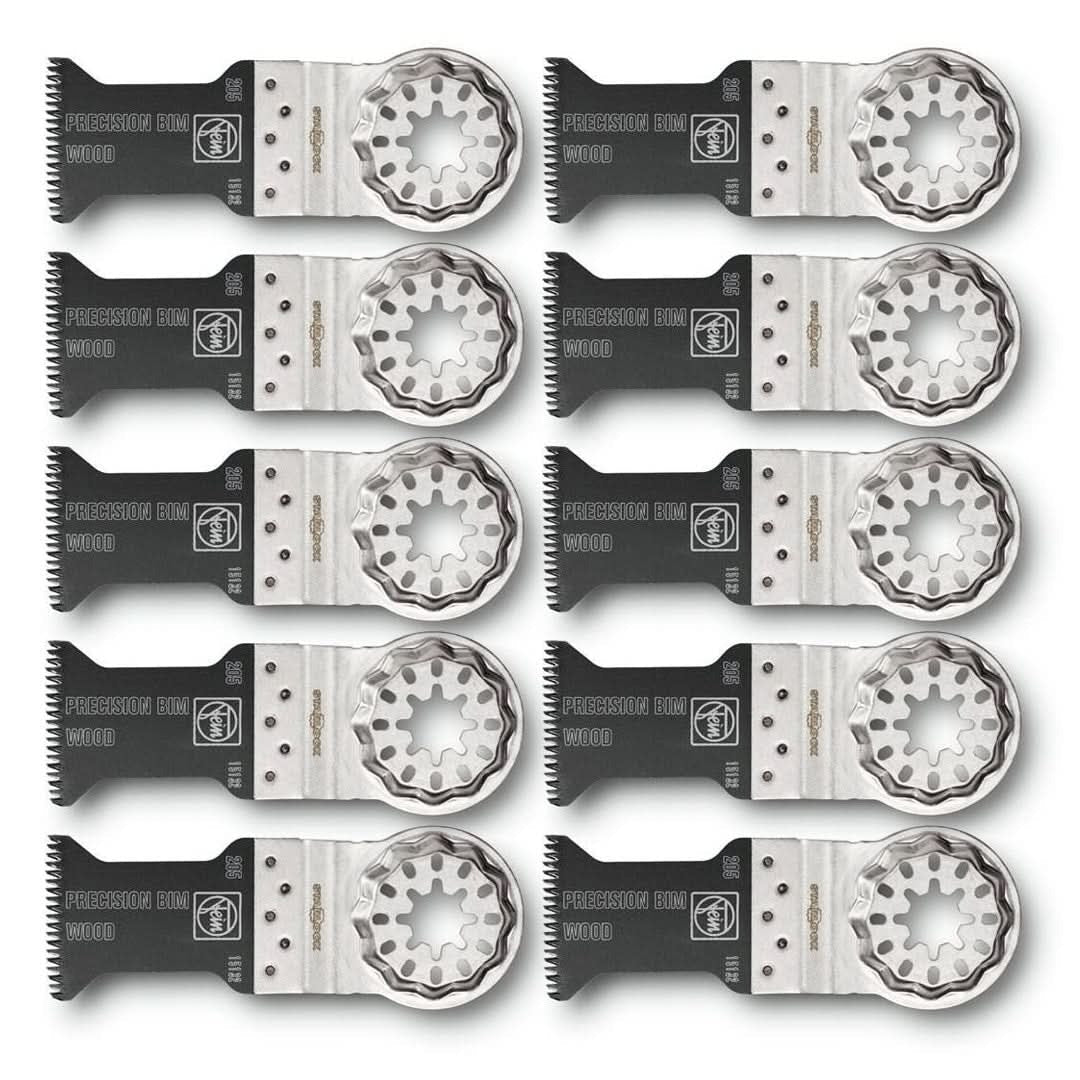 Fein 63502205290 E-Cut Precision Bi-Metal Saw Starlock Blade, 10-Pack