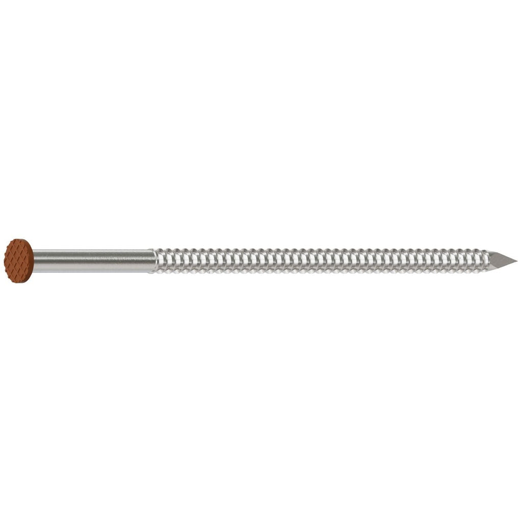 Simpson Strong-Tie S10SNDS1 Painted Siding Nail, 3-in. x .113-in. Type 304 Stainless Steel, Sienna, 1-lb.