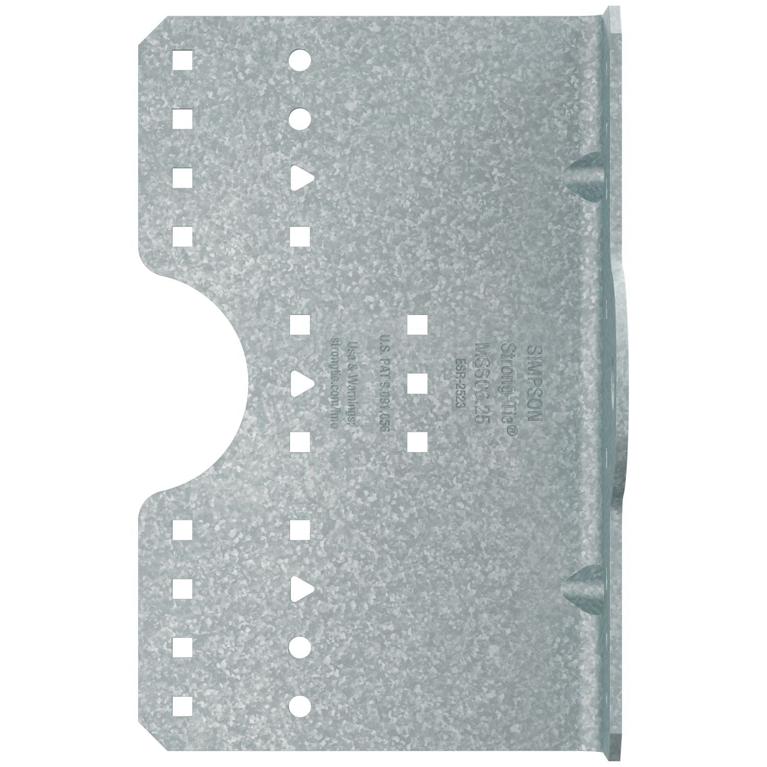 Simpson Strong-Tie MSSC6.25KW-KT20 MSSC 6-1/4-in. Kneewall Connector for 8-in. Framing Member w/ Bearing Plate, 20-Pack