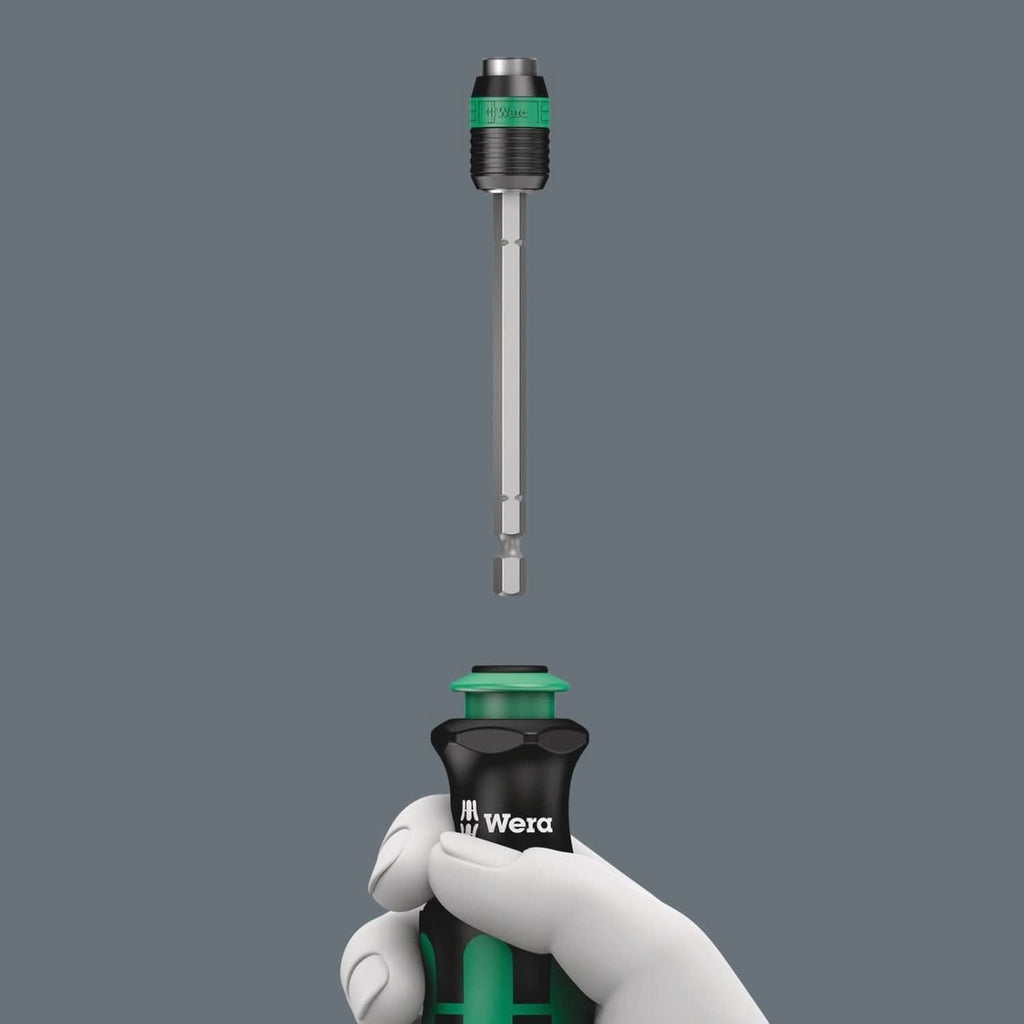 Wera 817 R SB Bitholding Screwdriver With Rapidaptor Quick-Release Chuck, 1/4-in.x133-mm.