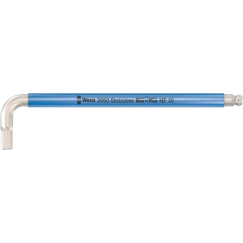 Wera 3950 Spkl Multicolour Hf L-Key, Metric, Stainless Steel, With Holding Function, 10x224-mm.