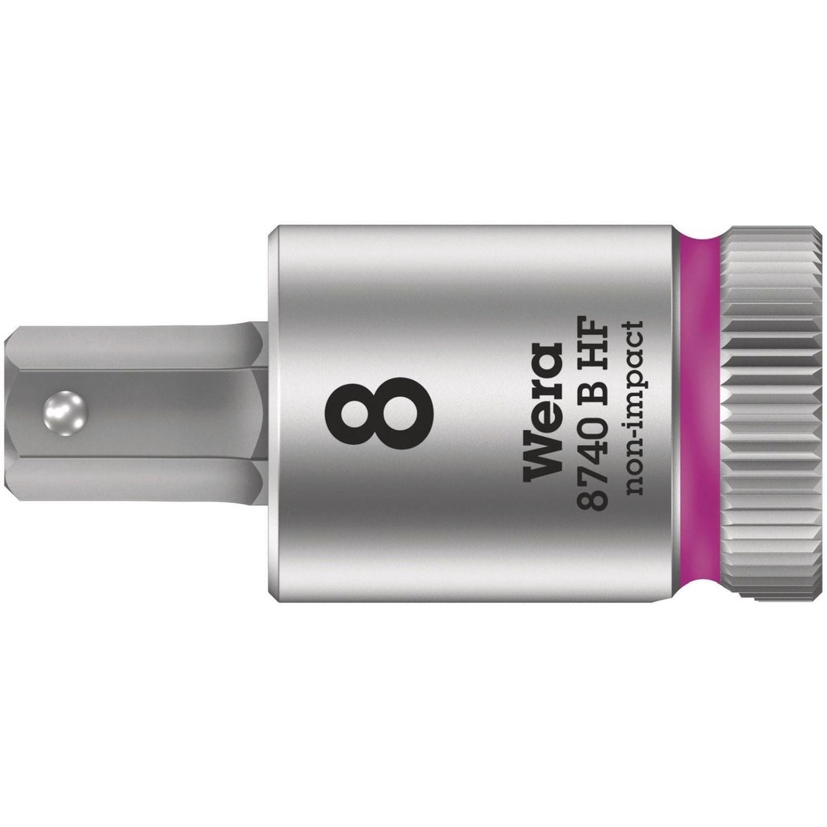 Wera 8740 B Hf Zyklop Bit Socket With Holding Function, 3/8-in. Drive, 5x35-mm.