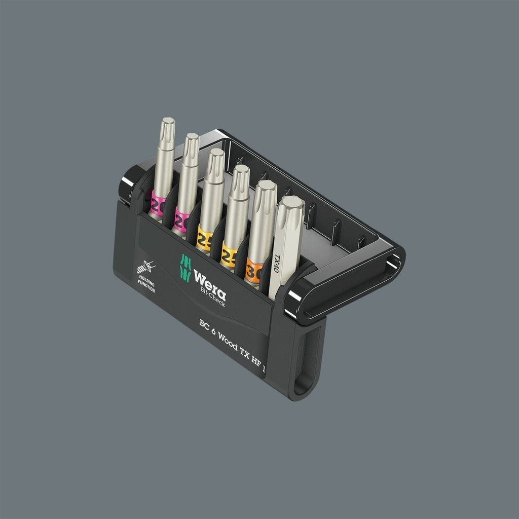 Wera Bit-Check 6 Wood Torx Hf 1, 6-Pieces