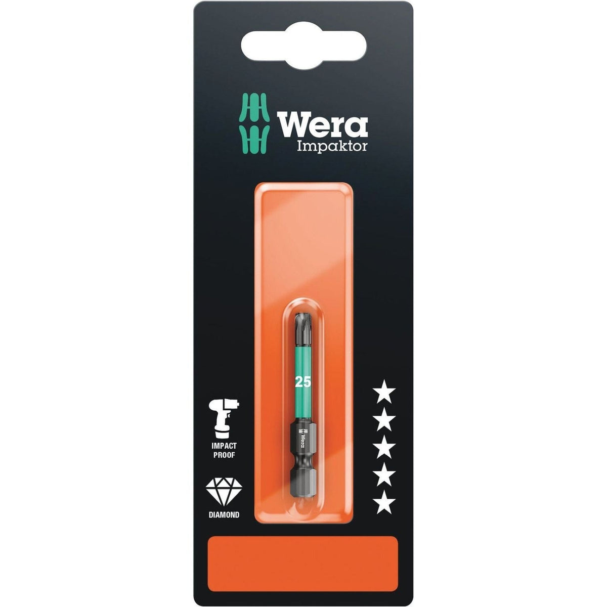 Wera 867/4 Imp Dc SB Impaktor Bit, Torx 40x50-mm.