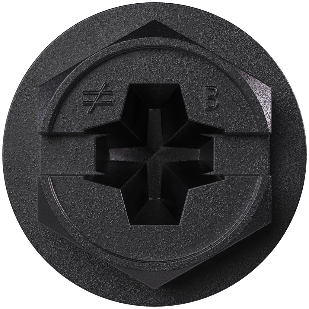 Simpson Strong-Tie TNTBL25214H Titen Turbo, 1/4-in. x 2-1/4-in. Hex-Head Concrete and Masonry Screw, Black, 100-Pack