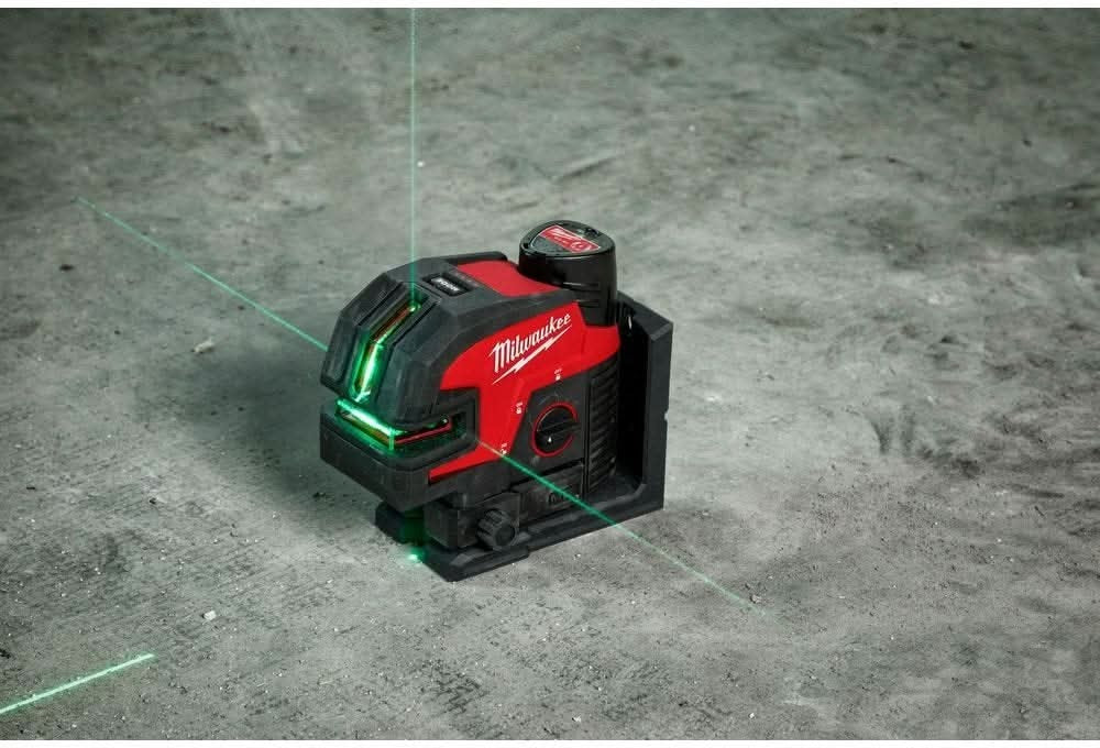 Milwaukee 3624-20 M12 Green Cross Line & 4-Points Laser