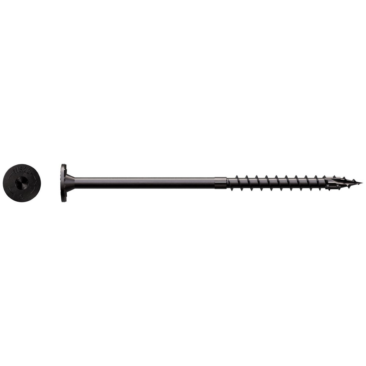 Simpson Strong-Tie SDWS22600DBB Strong-Drive SDWS TIMBER Screw (Exterior Grade), 0.220-in. x 6-in. T40, Black, 500-Pack