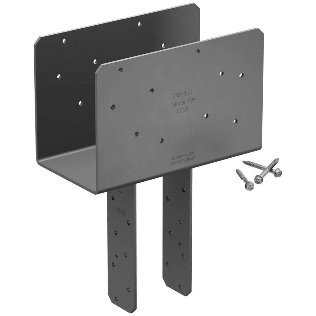 Simpson Strong-Tie CCQ64SDS2.5 CCQ Column Cap for 6x Beam, 4x Post with Strong-Drive SDS Screws