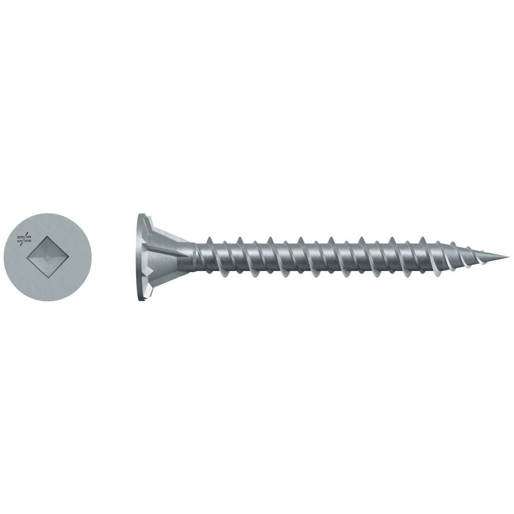 Simpson Strong-Tie CB3BLGHL158S CB3BLGHL Fiber-Cement Board Screw (Collated)— #9 x 1-5/8-in. #3 SQU, 1500-Pack