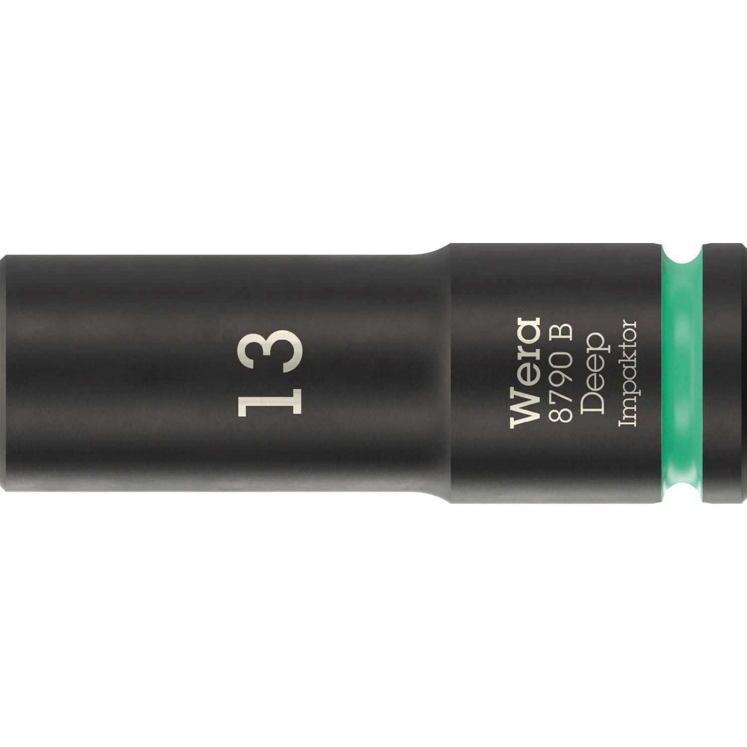 Wera 8790 B Impaktor Deep Socket With 3/8-in. Drive, 7/8-in.x63-mm.