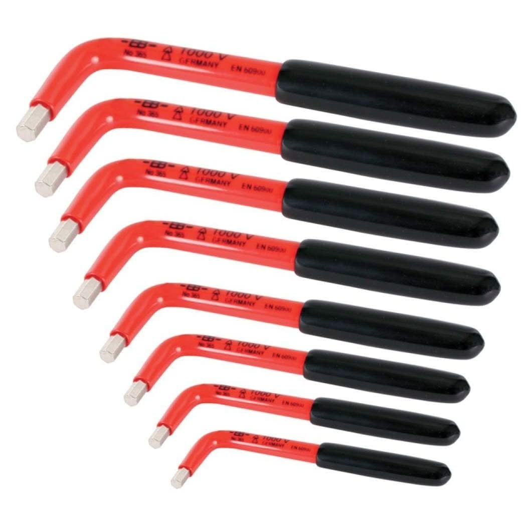 Wiha 13690 Insulated Inch Hex L-Key 8 Piece Set