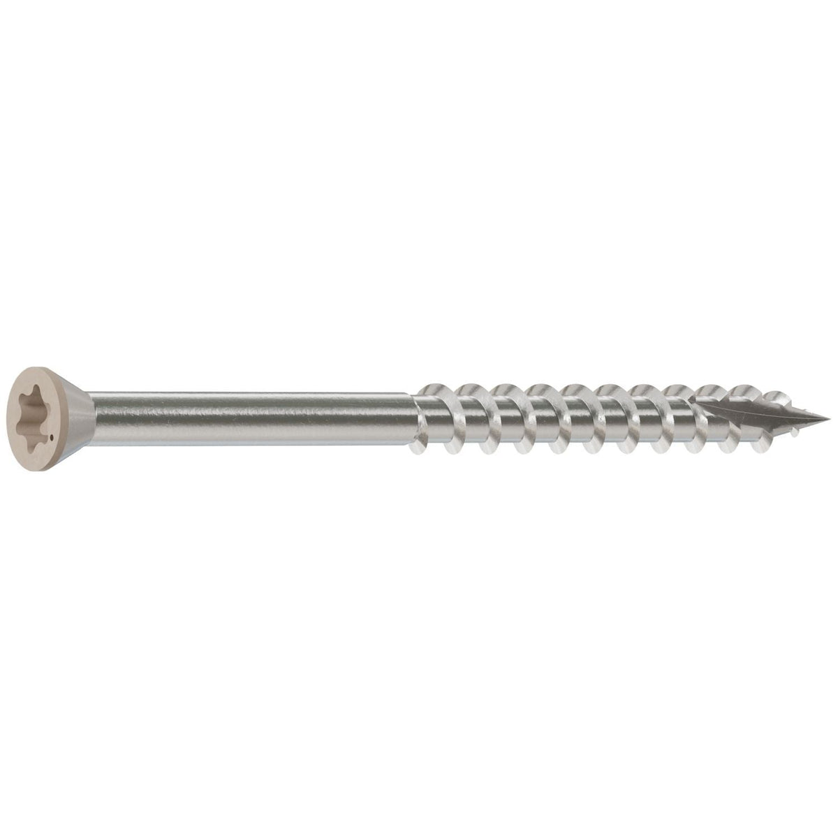 Simpson Strong-Tie T07225FT70GR03 Trim-Head Screw, 6-Lobe Drive, #7 x 2-1/4-in. T-15 Type 316, Gray 03, 70-Pack