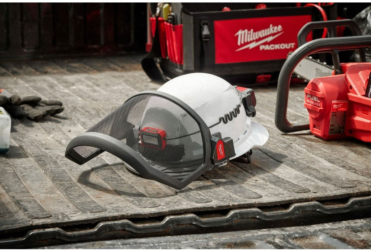 Milwaukee 48-73-1430 BOLT Full Face Shield - Metal Mesh (Compatible with Milwaukee Safety Helmets & Hard Hats)