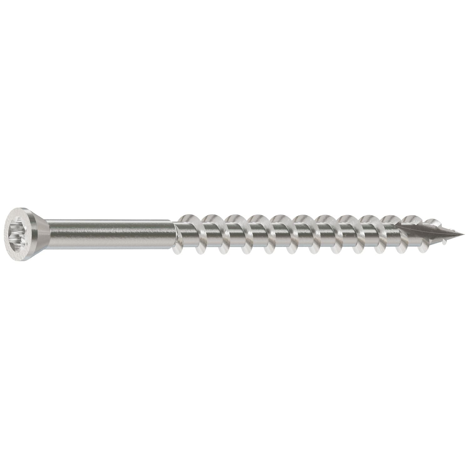 Simpson Strong-Tie T08250FT1 Trim-Head Screw, 6-Lobe Drive, #8 x 2-1/2-in. T-15 Type 316, 1-lb.