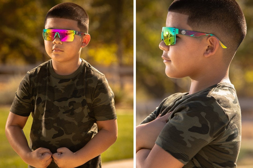 Heat Wave Kids Lazer Face Aqua Splash Sunglasses