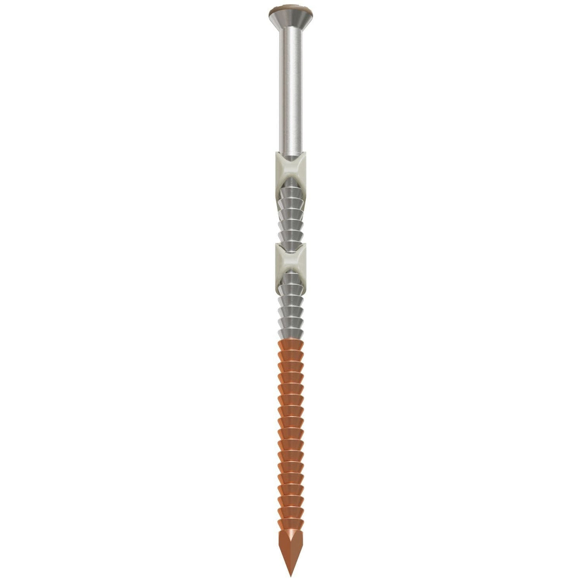 Simpson Strong-Tie S10A325KJT 20–22° Plastic Strip, Casing Head, Ring-Shank Nail, 3-1/4-in. x 10 ga. Tan, 1000-Pack