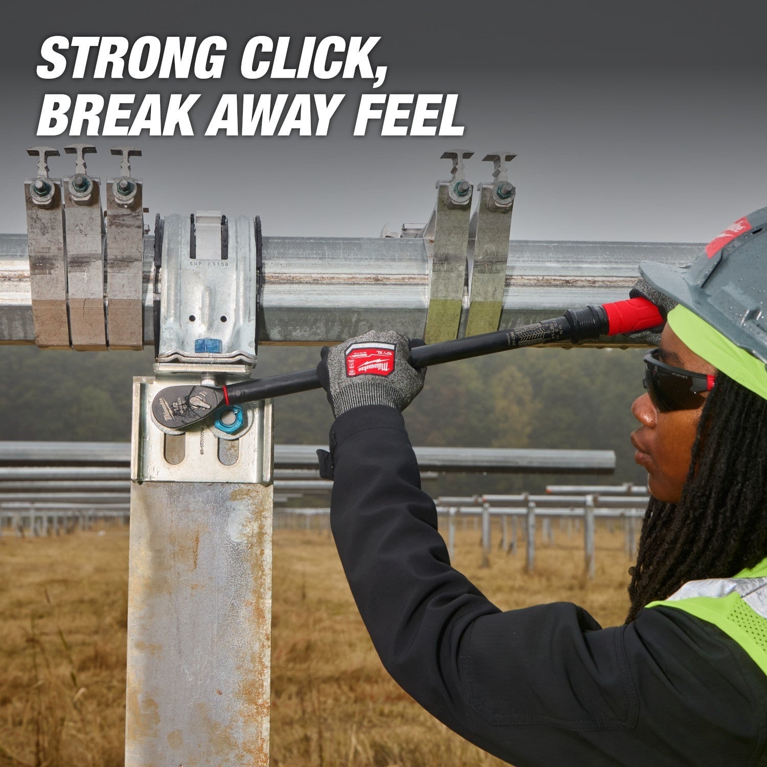 Milwaukee 48-22-9203 1/2-in. Drive Click Torque Wrench, 50-250 ft·lb