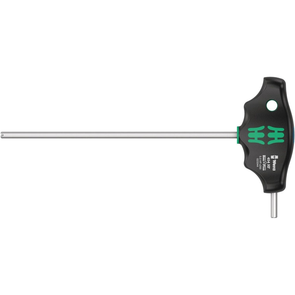 Wera 454 Hf T-Handle Hexagon Screwdriver Hex-Plus With Holding Function, 5x200-mm.