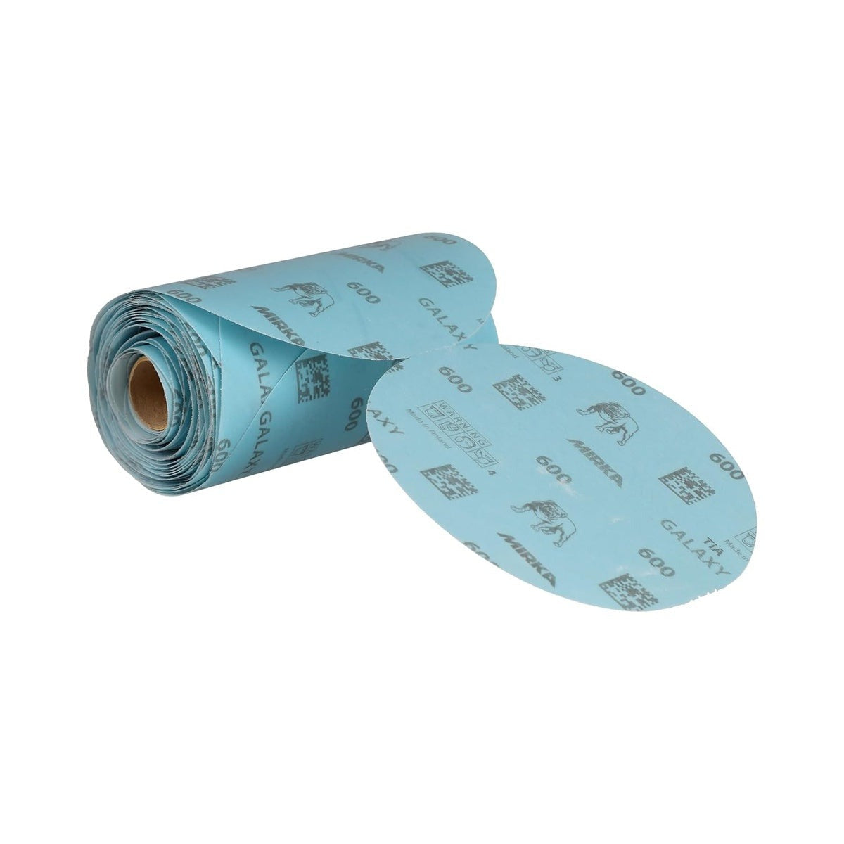 Mirka Galaxy 6-in. 600 Grit PSA Sanding Disc Roll, 100-Pack, No-Hole (FY-6PF-600)