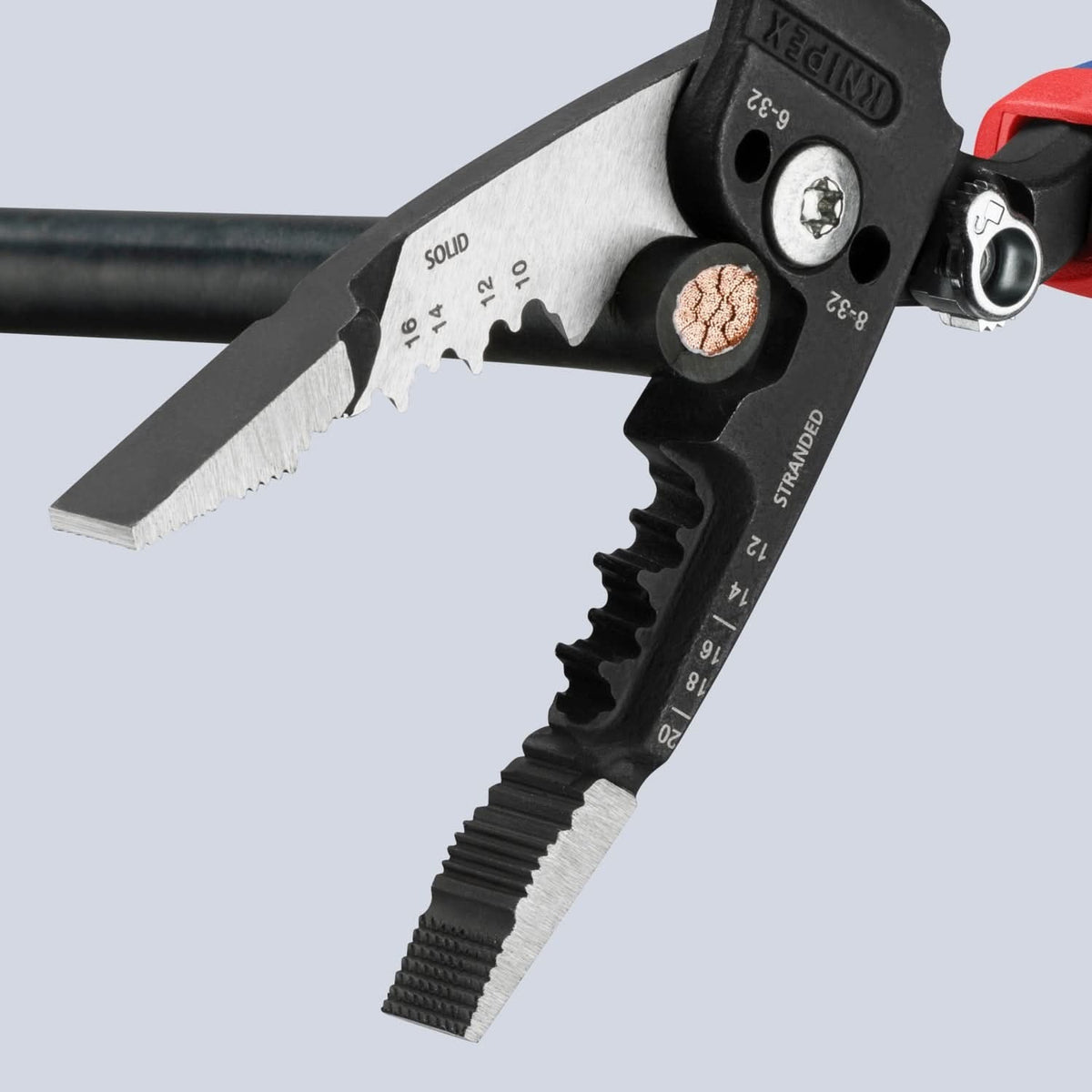 Knipex 13 72 8 Forged 8-in. 10-20 AWG Wire Stripper and Cutter