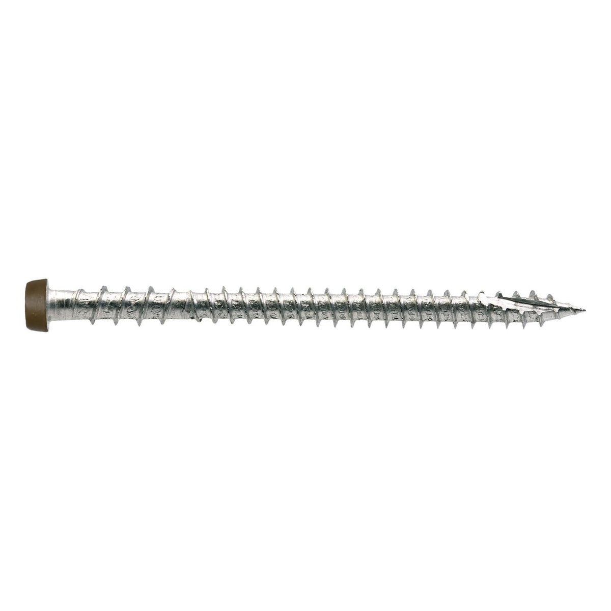 Simpson Strong-Tie DCU234P316BR01 Deck-Drive DCU COMPOSITE Screw, #10 x 2-3/4-in. T20, Type 316, Brown 01, 350-Pack