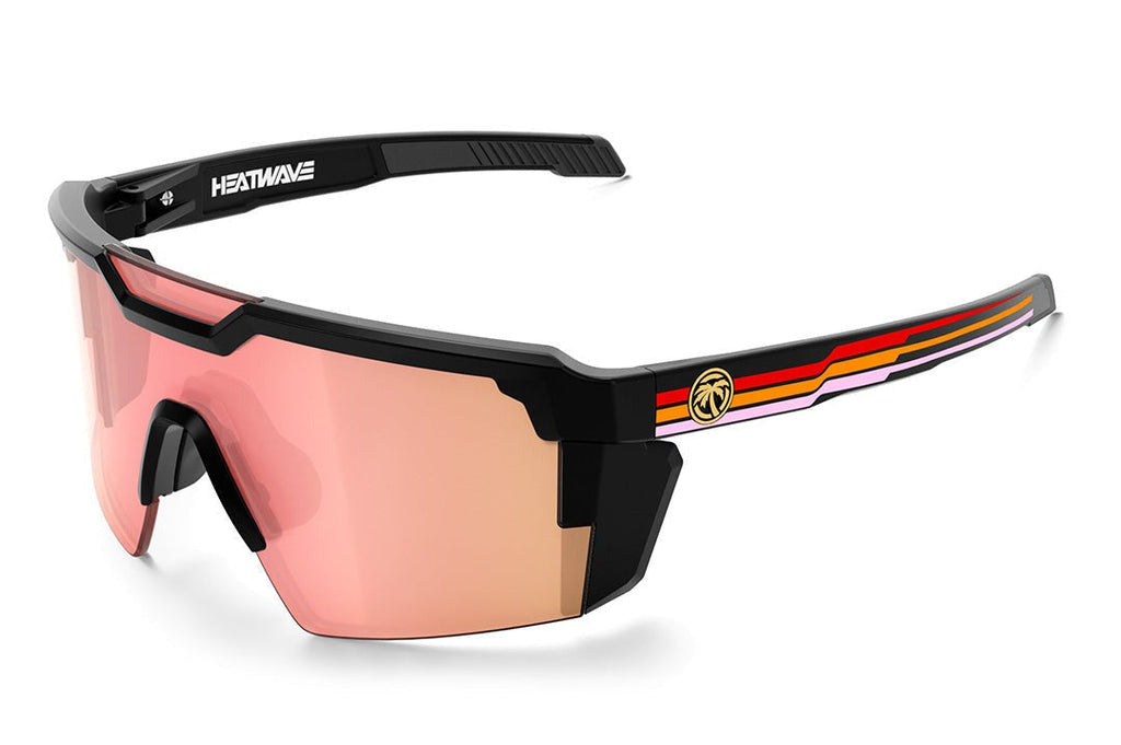 Heat Wave Future Tech Side Stripe Red Customs Z87+ Sunglasses