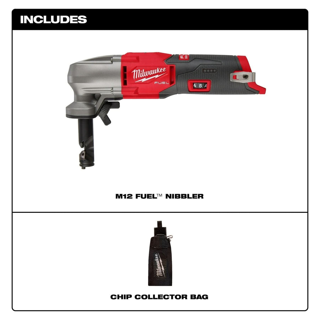 Milwaukee 2476-20 M12 FUEL 16 Gauge Variable Speed Nibbler, Tool Only