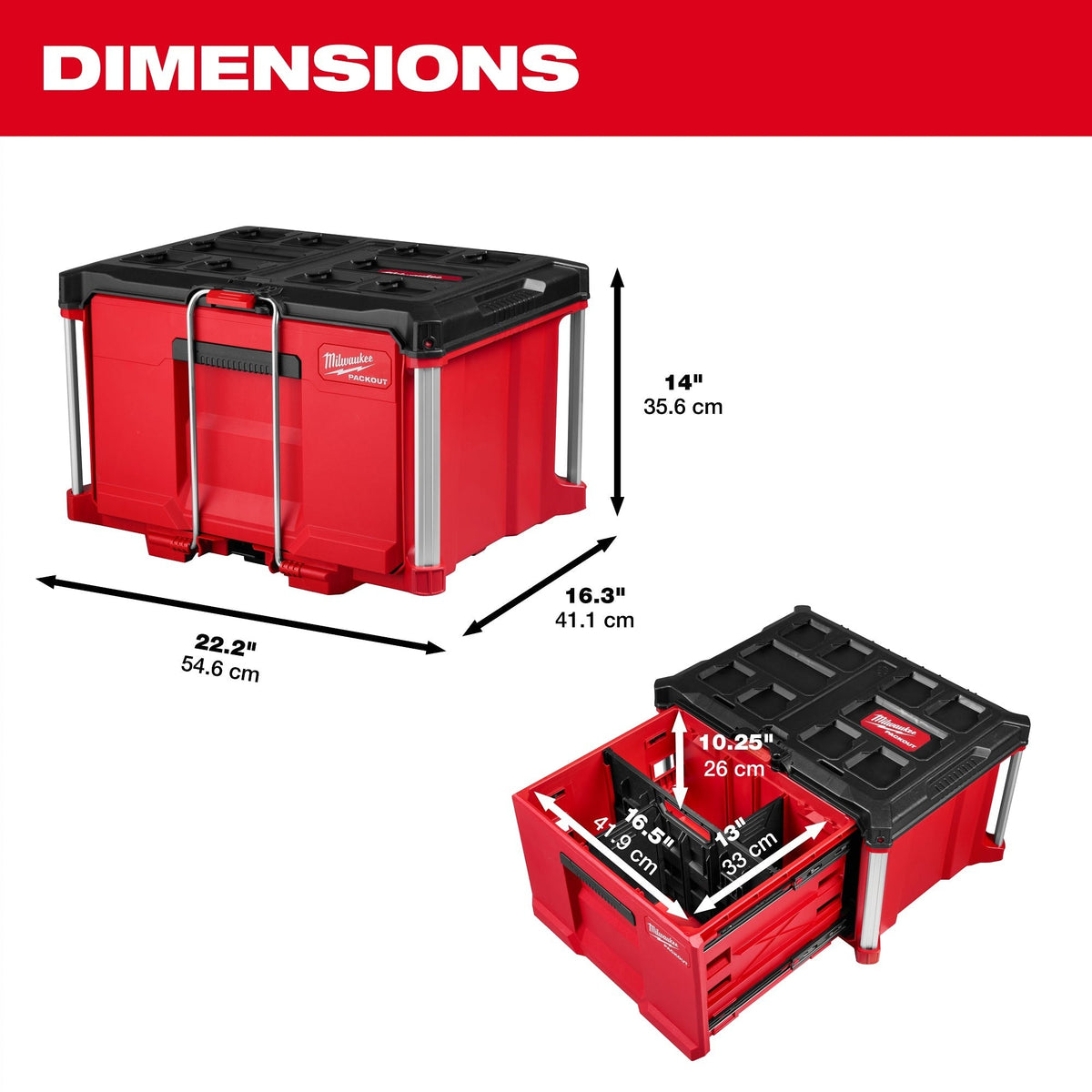 Milwaukee PACKOUT Single Drawer Tool Box (48-22-8441)