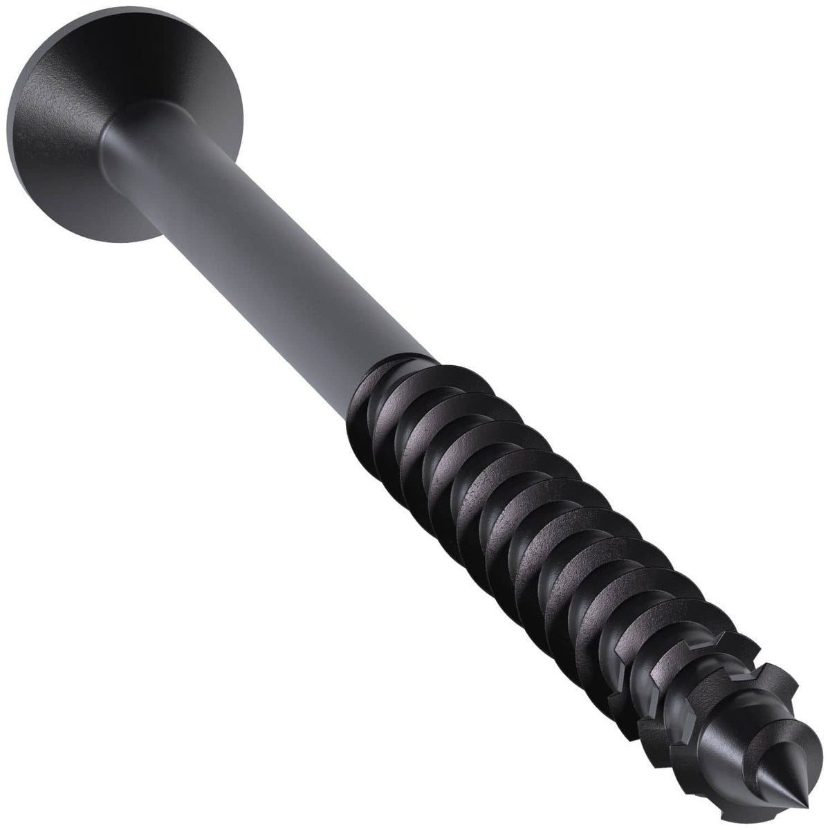 Simpson Strong-Tie TNTBL18314TF Titen Turbo, 3/16-in. x 3-1/4-in. 6-Lobe Flat-Head Concrete and Masonry Screw, Black, 100-Pack