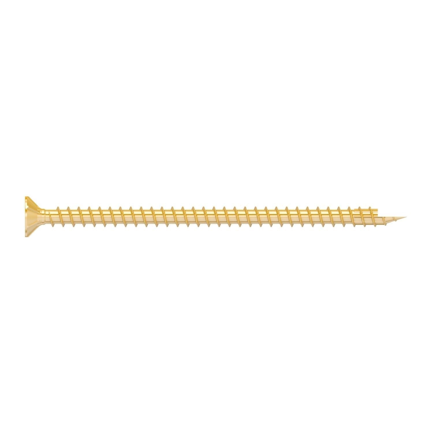 Simpson Strong-Tie SDCF22512 Strong-Drive SDCF TIMBER-CF Screw, 0.315-in. x 5-1/2-in. T40, Yellow Zinc, 250-Pack