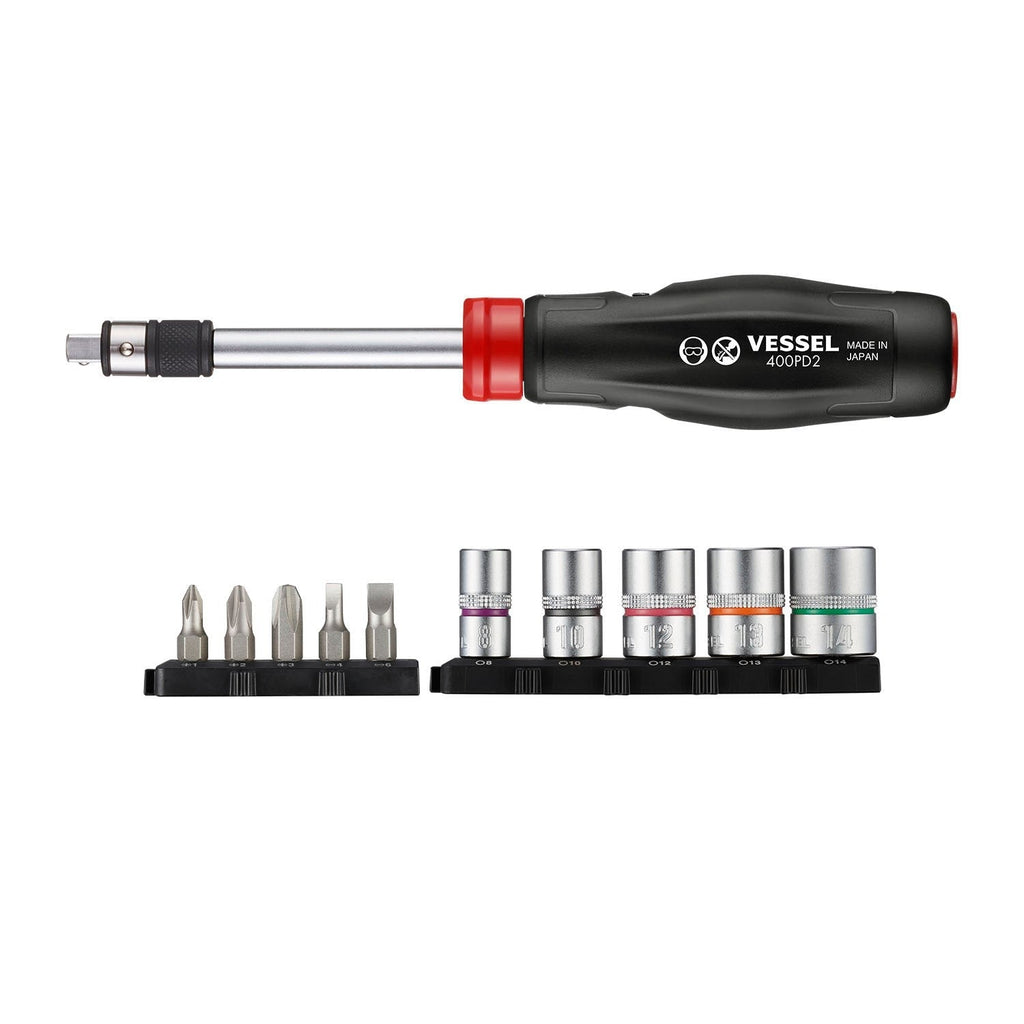 Vessel 400PD21U 2 Way-Power Driver, 11-Piece Set