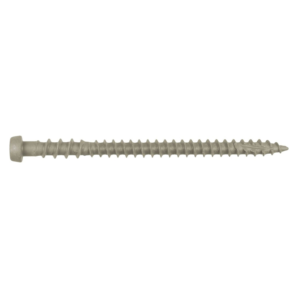 Simpson Strong-Tie DCU234GRMB Deck-Drive DCU COMPOSITE Screw, #10 x 2-3/4-in. T20, Quik Guard, Gray, 1750-Pack