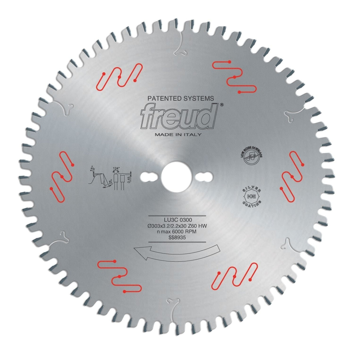 Freud LU3C03 303mm Panel Sizing Saw Blade for Sliding Table Saws